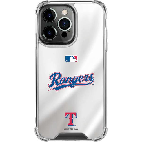 MLB Texas Rangers Home Jersey iPhone 15 Pro Clear Case