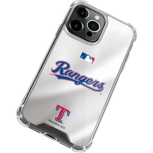 MLB Texas Rangers Home Jersey iPhone 14 Pro Clear Case