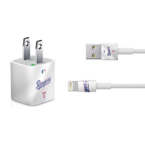MLB Texas Rangers Home Jersey iPhone Charger (5W USB) Skin
