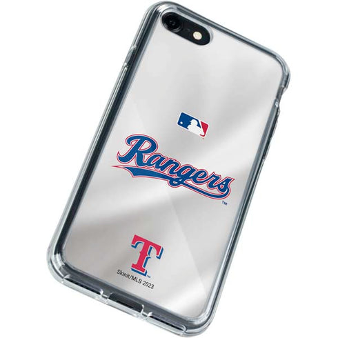 MLB Texas Rangers Home Jersey iPhone SE (2nd & 3rd Gen) Clear Case
