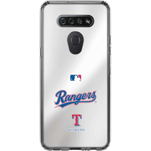 MLB Texas Rangers Home Jersey LG K51/Q51 Clear Case