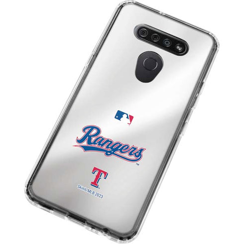 MLB Texas Rangers Home Jersey LG K51/Q51 Clear Case