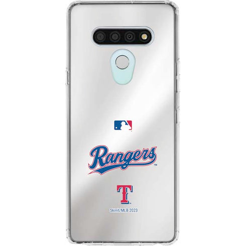 MLB Texas Rangers Home Jersey LG Stylo 6 Clear Case