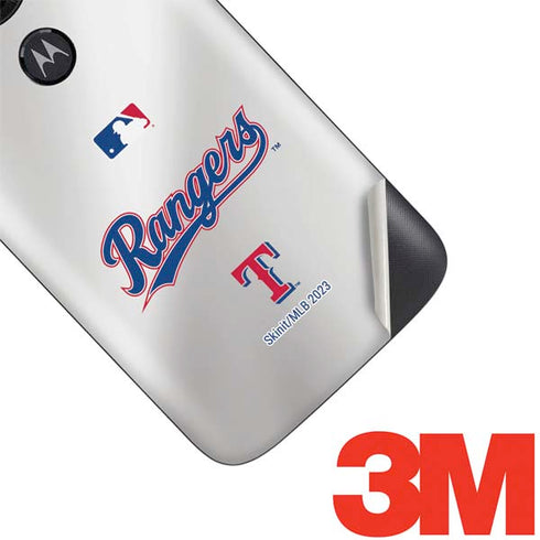 MLB Texas Rangers Home Jersey Moto E5 Play Skin