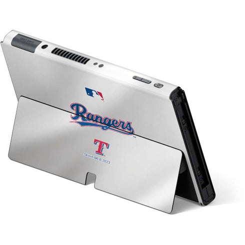 MLB Texas Rangers Home Jersey Nintendo Switch OLED (2021) Skin