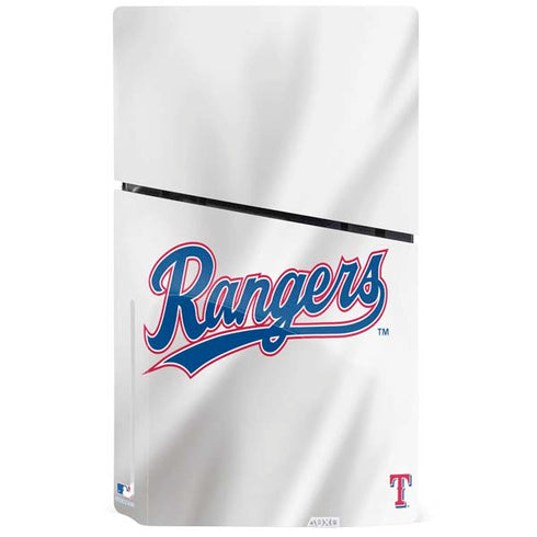 MLB Texas Rangers Home Jersey PS5 Slim Disk Console Skin