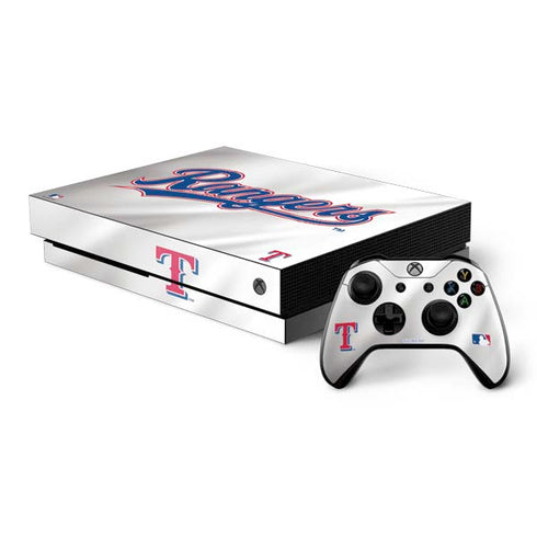 MLB Texas Rangers Home Jersey Xbox One X Bundle Skin