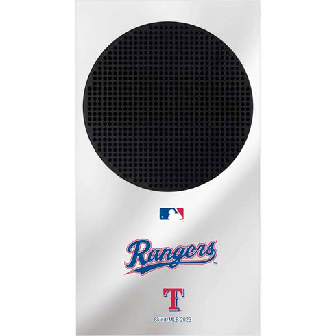 MLB Texas Rangers Home Jersey Xbox Series S Console Skin