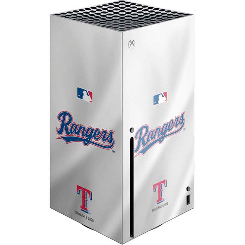 MLB Texas Rangers Home Jersey Xbox Series X Console Skin