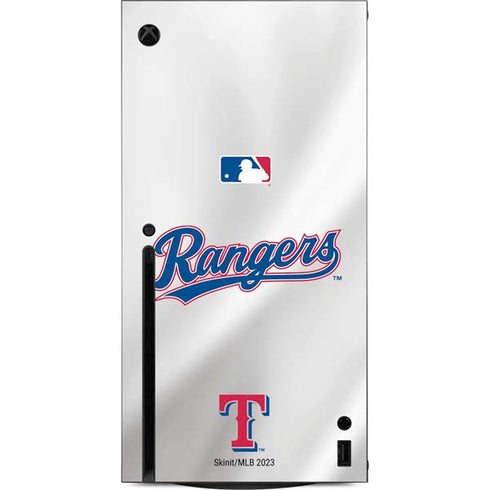 MLB Texas Rangers Home Jersey Xbox Series X Console Skin