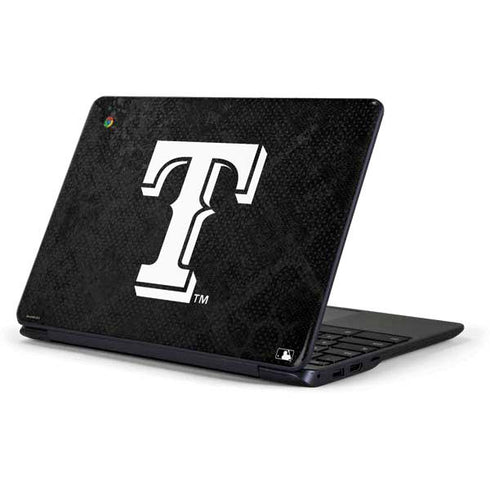 MLB Texas Rangers Jays Dark Wash Samsung Chromebook Skin