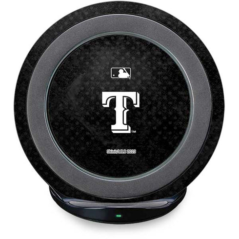 MLB Texas Rangers Jays Dark Wash Fast Charge Wireless Charging Stand Skin