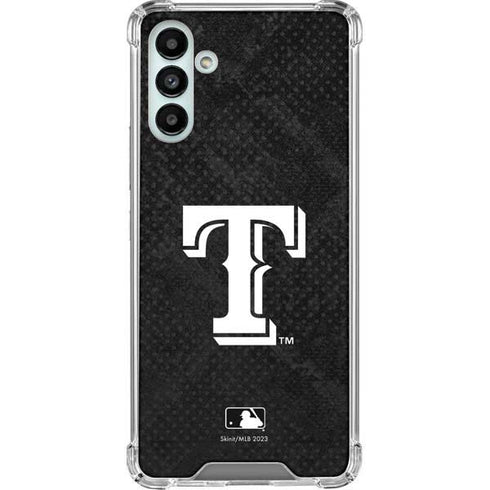 MLB Texas Rangers Jays Dark Wash Galaxy A13 5G Clear Case