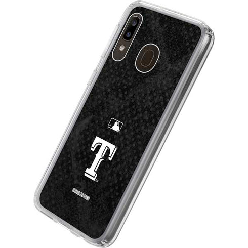 MLB Texas Rangers Jays Dark Wash Galaxy A20 Clear Case