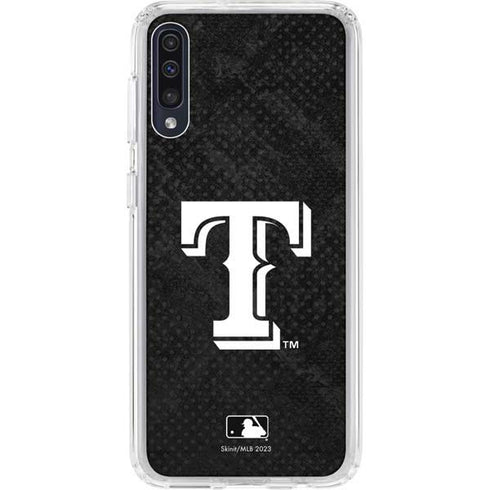 MLB Texas Rangers Jays Dark Wash Galaxy A50 Clear Case