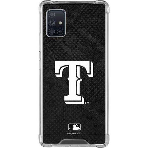 MLB Texas Rangers Jays Dark Wash Galaxy A51 5G Clear Case
