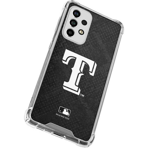 MLB Texas Rangers Jays Dark Wash Galaxy A53 5G Clear Case
