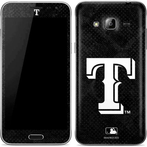 MLB Texas Rangers Jays Dark Wash Galaxy J3 Skin