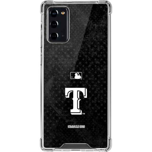 MLB Texas Rangers Jays Dark Wash Galaxy Note20 5G Clear Case
