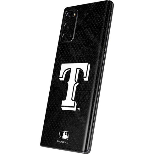 MLB Texas Rangers Jays Dark Wash Galaxy Note20 5G Skin