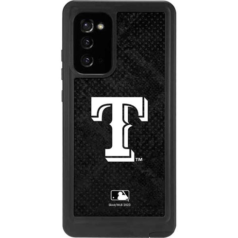 MLB Texas Rangers Jays Dark Wash Galaxy Note20 5G Waterproof Case
