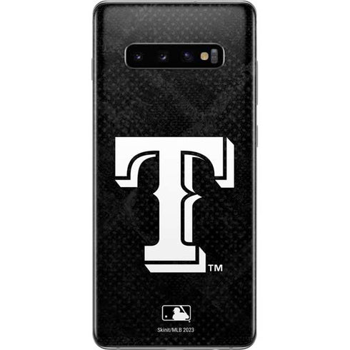 MLB Texas Rangers Jays Dark Wash Galaxy S10 Plus Skin