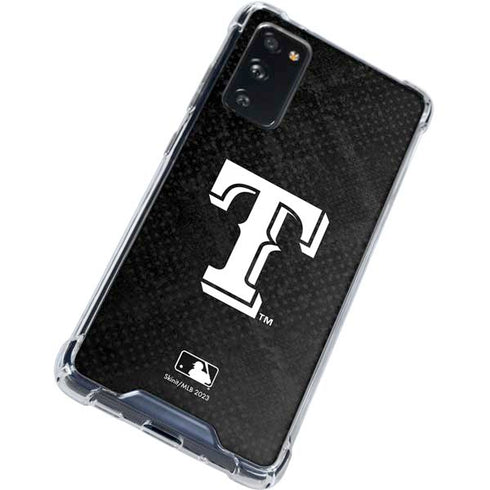 MLB Texas Rangers Jays Dark Wash Galaxy S20 FE Clear Case