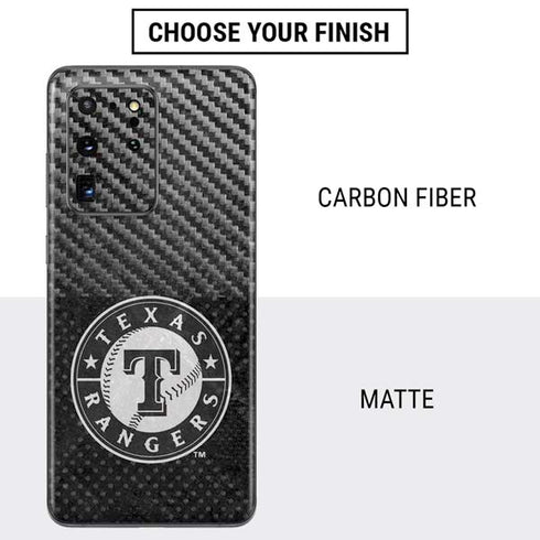 MLB Texas Rangers Jays Dark Wash Galaxy S20 Ultra 5G Skin