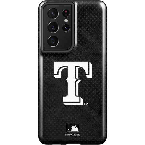 MLB Texas Rangers Jays Dark Wash Galaxy S21 Ultra 5G Pro Case