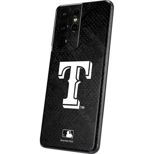 MLB Texas Rangers Jays Dark Wash Galaxy S21 Ultra 5G Skin