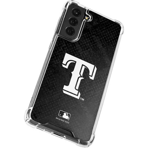 MLB Texas Rangers Jays Dark Wash Galaxy S22 Plus Clear Case