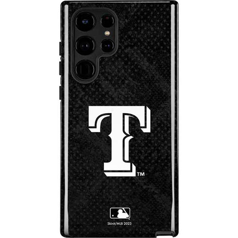 MLB Texas Rangers Jays Dark Wash Galaxy S22 Ultra Pro Case