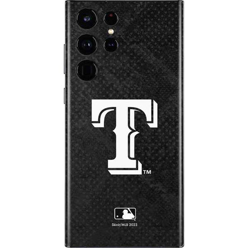 MLB Texas Rangers Jays Dark Wash Galaxy S22 Ultra Skin