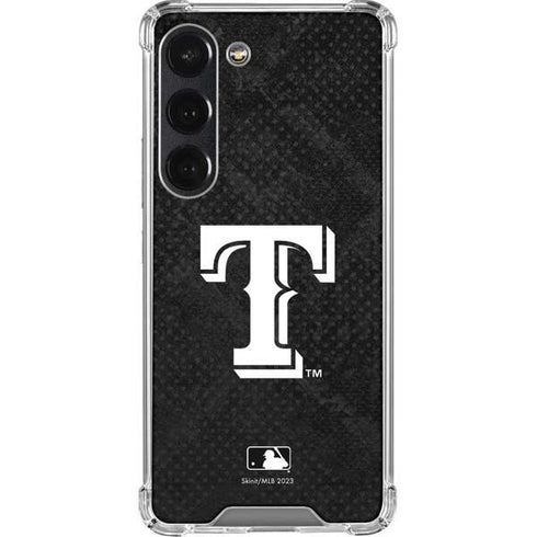 MLB Texas Rangers Jays Dark Wash Galaxy S23 Clear Case
