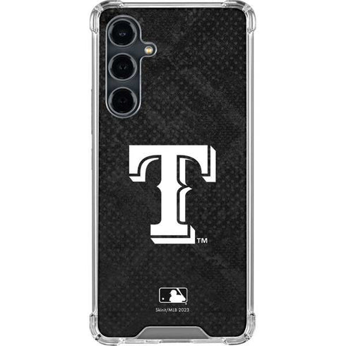 MLB Texas Rangers Jays Dark Wash Galaxy S23 FE Clear Case