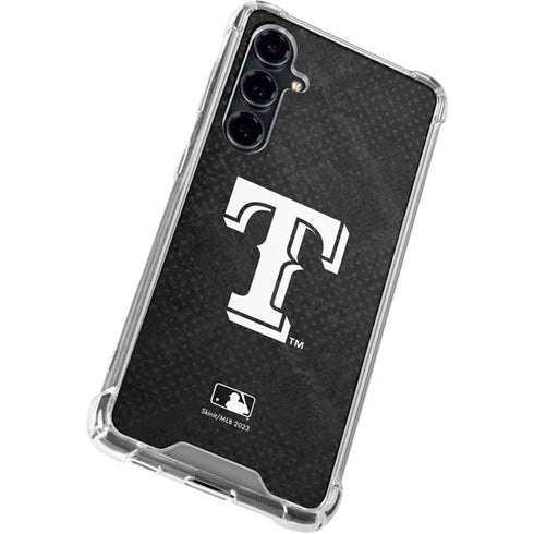 MLB Texas Rangers Jays Dark Wash Galaxy S23 FE Clear Case