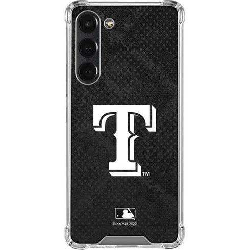 MLB Texas Rangers Jays Dark Wash Galaxy S23 Plus Clear Case