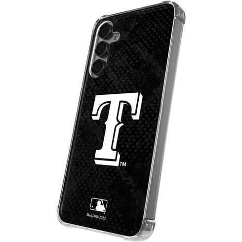 MLB Texas Rangers Jays Dark Wash Galaxy S24 Plus Clear Case