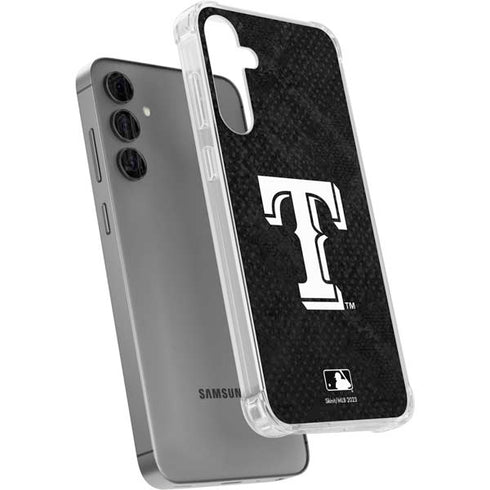 MLB Texas Rangers Jays Dark Wash Galaxy S24 Plus Clear Case