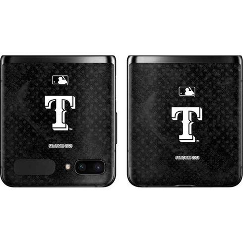 MLB Texas Rangers Jays Dark Wash Galaxy Z Flip Skin