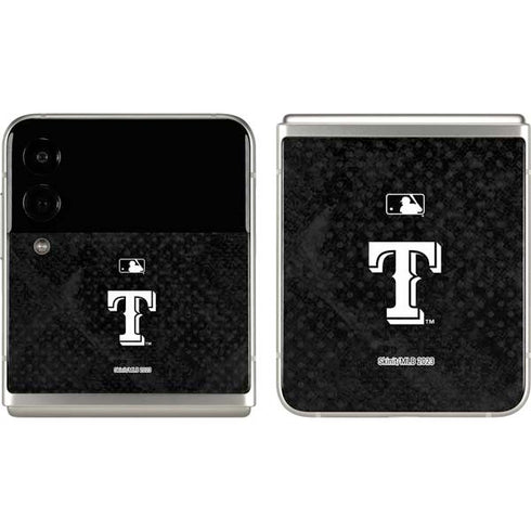 MLB Texas Rangers Jays Dark Wash Galaxy Z Flip3 5G Skin
