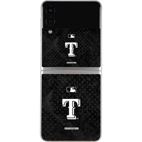 MLB Texas Rangers Jays Dark Wash Galaxy Z Flip3 5G Skin