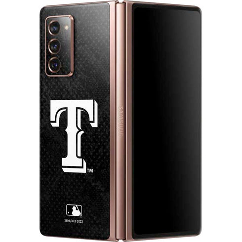 MLB Texas Rangers Jays Dark Wash Galaxy Z Fold2 5G Skin