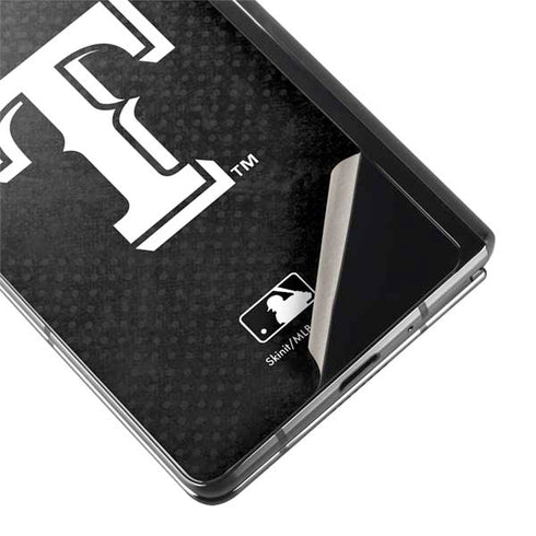 MLB Texas Rangers Jays Dark Wash Galaxy Z Fold2 5G Skin