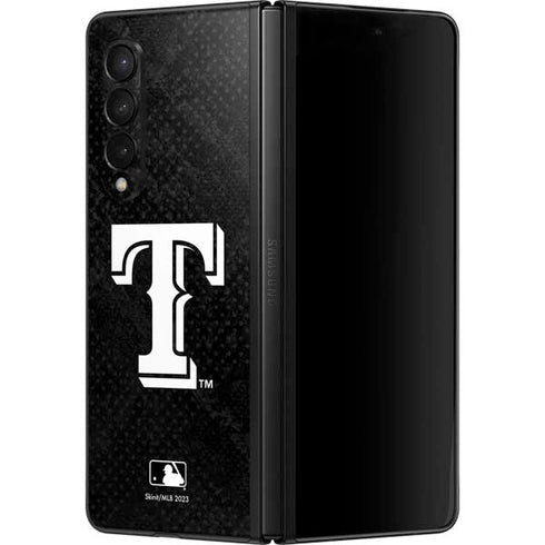 MLB Texas Rangers Jays Dark Wash Galaxy Z Fold3 5G Skin