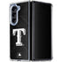 MLB Texas Rangers Jays Dark Wash Galaxy Z Fold5 5G Clear Case
