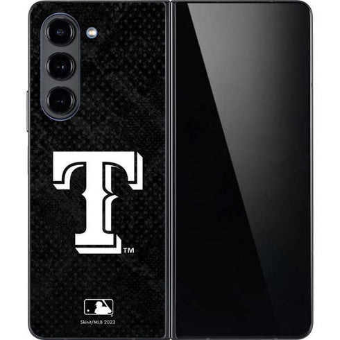 MLB Texas Rangers Jays Dark Wash Galaxy Z Fold5 5G Skin