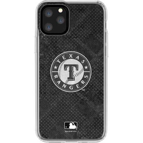 MLB Texas Rangers Jays Dark Wash iPhone 11 Pro Clear Case
