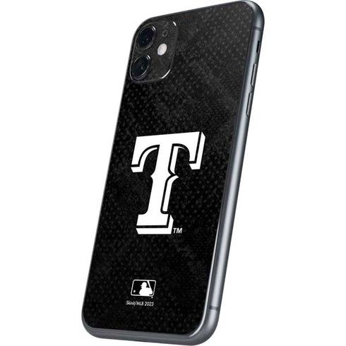 MLB Texas Rangers Jays Dark Wash iPhone 11 Skin