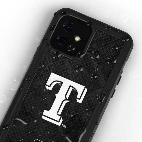 MLB Texas Rangers Jays Dark Wash iPhone 12 Mini Waterproof Case